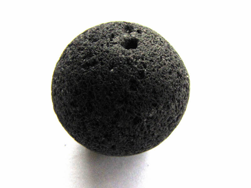 Lava Kugel, schwarz, ca. 16mm